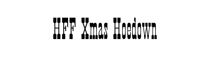 HFF Xmas Hoedown フォント