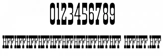 HFF Xmas Hoedown Font OTHER CHARS