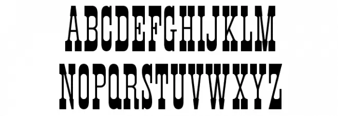 HFF Xmas Hoedown Schriftart Groß