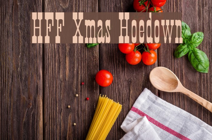 HFF Xmas Hoedown Font examples