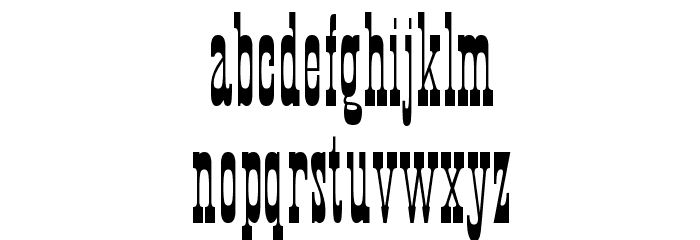 HFF Xmas Hoedown Font LOWERCASE