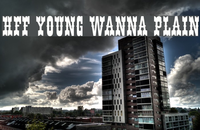 HFF Young Wanna Plain Font examples