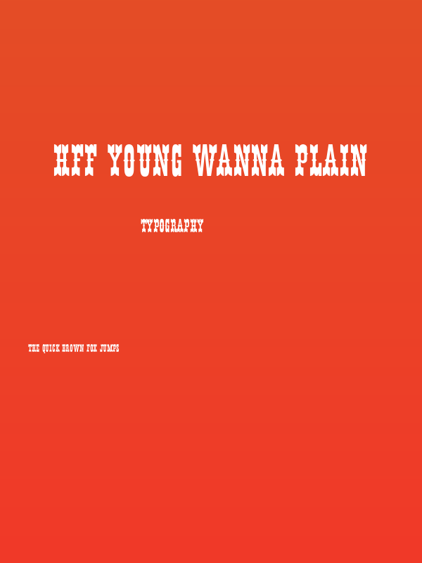 HFF Young Wanna Plain Poster