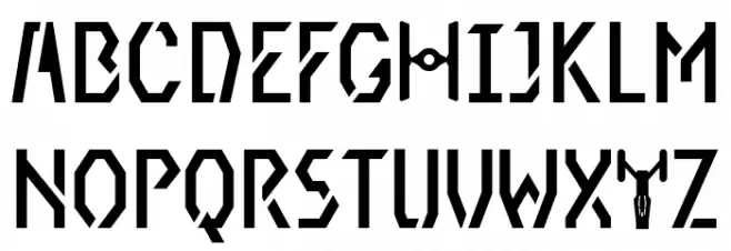 HFForce Schriftart Groß