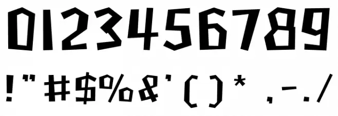 HFGrowing Font OTHER CHARS