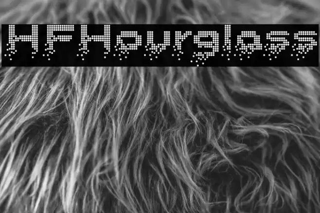 HFHourglass Font examples