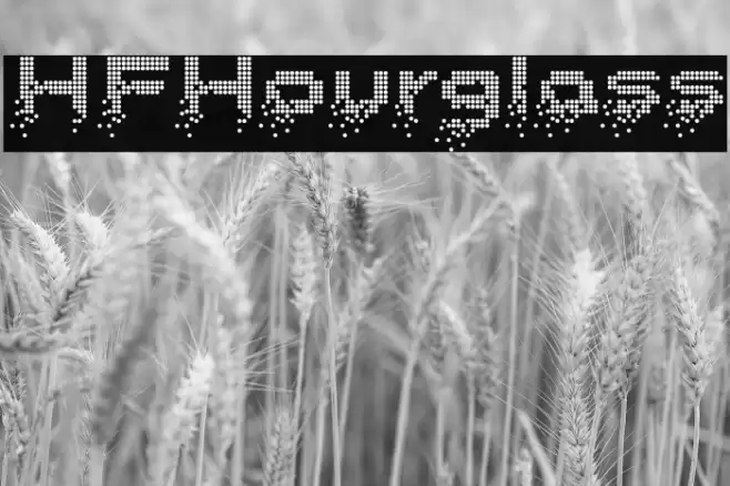 HFHourglass Font examples