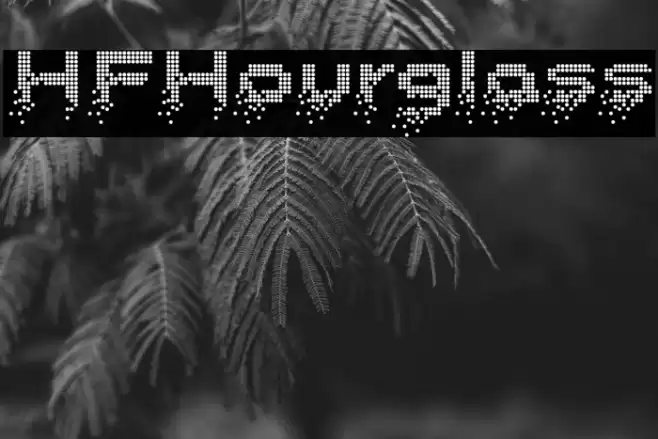 HFHourglass Font examples