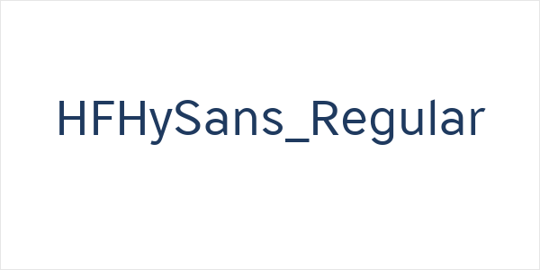 HFHySans_Regular Logo