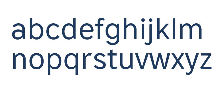 HFHySans_Regular Lowercase