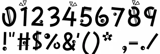 HFJoker Regular Font OTHER CHARS