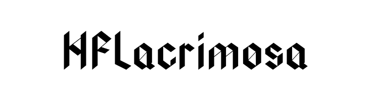 HFLacrimosa  Frei Schriftart Herunterladen