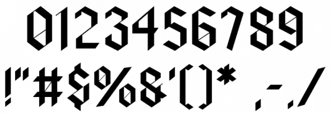 HFLacrimosa Font OTHER CHARS