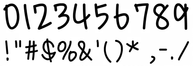 HFMigraffi Font OTHER CHARS