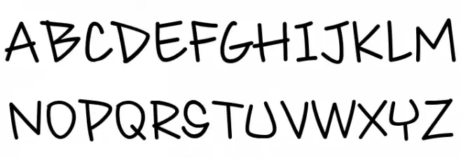 HFMigraffi Шрифта ВЕРХНИЙ