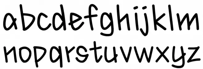 HFMigraffi フォント 小文字