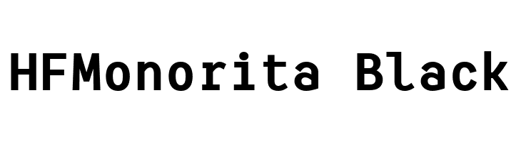 HFMonorita Black  Descarca Fonturi Gratis