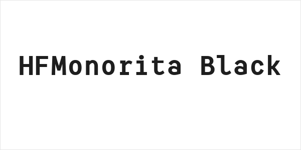 HFMonorita Black Logo