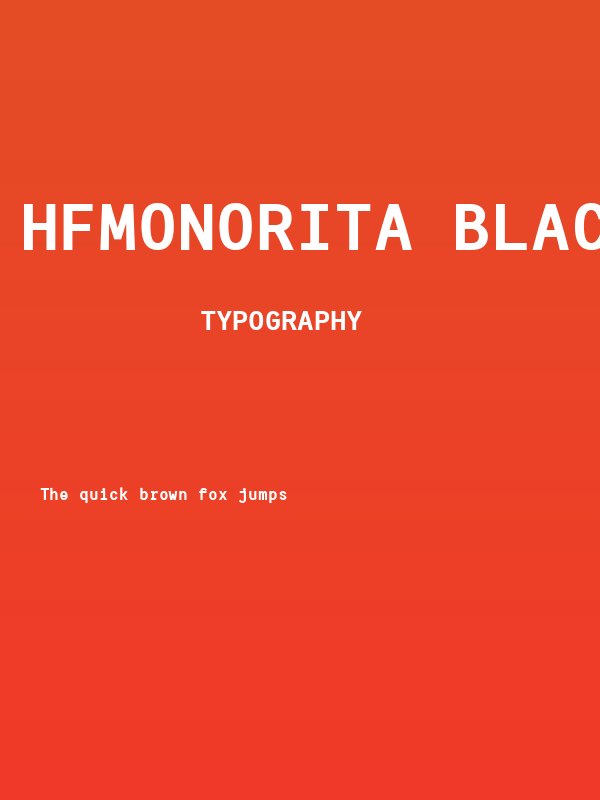 HFMonorita Black Poster