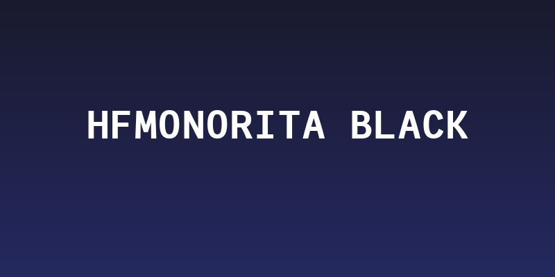 HFMonorita Black Social Header