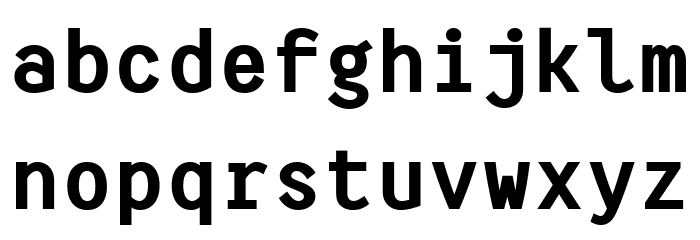 HFMonorita Black Font LOWERCASE