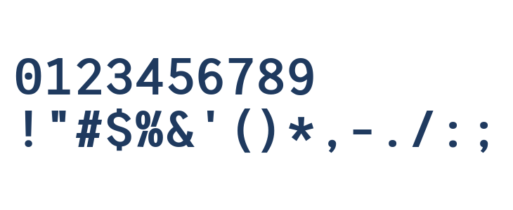 HFMonorita Bold Other Characters