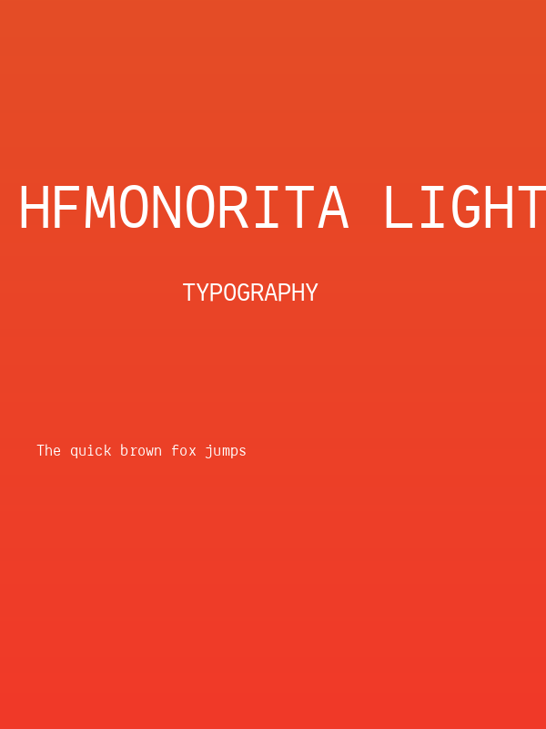 HFMonorita Light Poster
