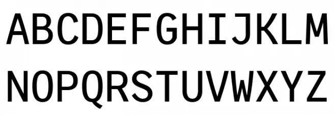 HFMonorita Medium Шрифта ВЕРХНИЙ