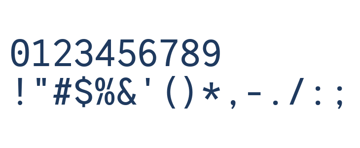 HFMonorita Regular Other Characters