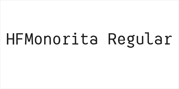 HFMonorita Regular Logo