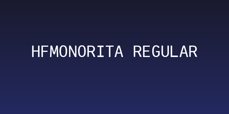 HFMonorita Regular Social Header