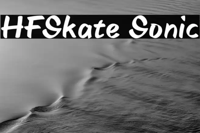 HFSkate Sonic Font examples