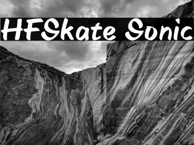 HFSkate Sonic Font examples