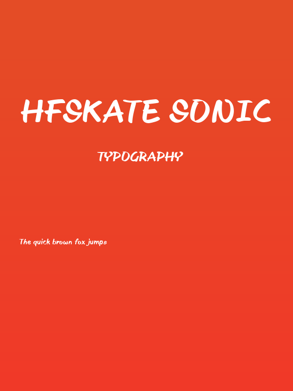 HFSkate Sonic Poster