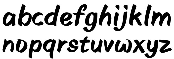HFSkate Sonic Font LOWERCASE