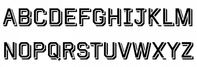 HFUniversity Schriftart Groß
