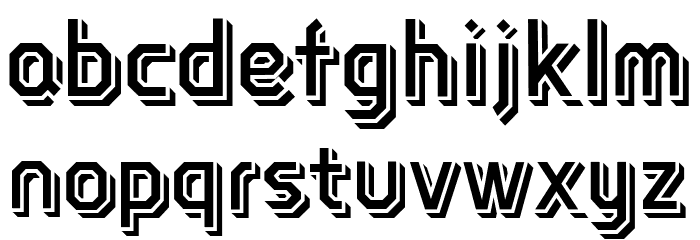 HFUniversity Font LOWERCASE