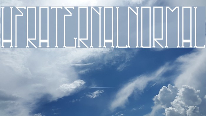 HFraternal-Normal Font examples