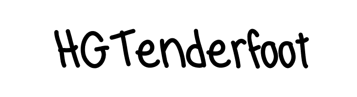 HGTenderfoot Font