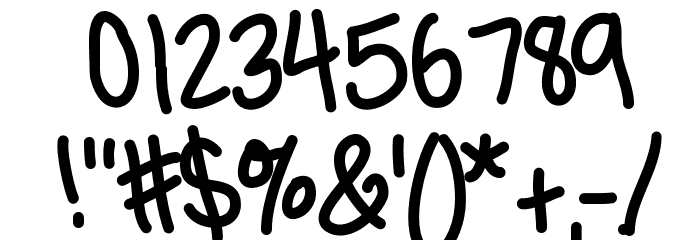 HGTenderfoot Font OTHER CHARS