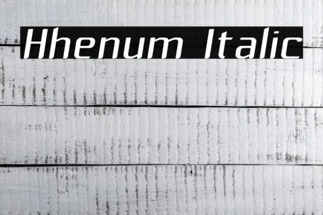 Hhenum Italic Example 1