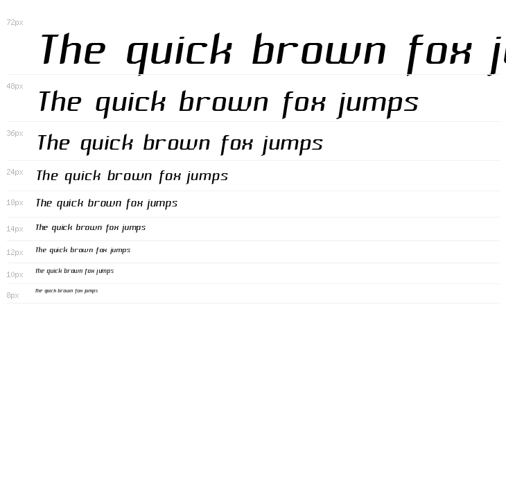 Hhenum Italic Waterfall