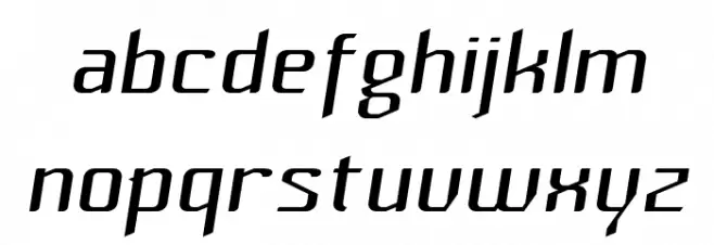 Hhenum Italic フォント 小文字
