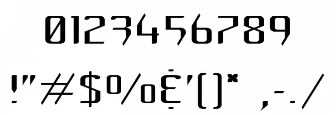 Hhenum Regular Font OTHER CHARS