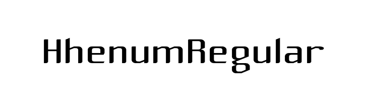 Hhenum Regular  Descarca Fonturi Gratis