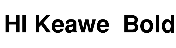 HI Keawe Bold Font