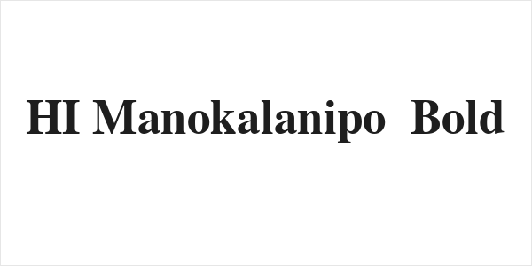 HI Manokalanipo  Bold Logo