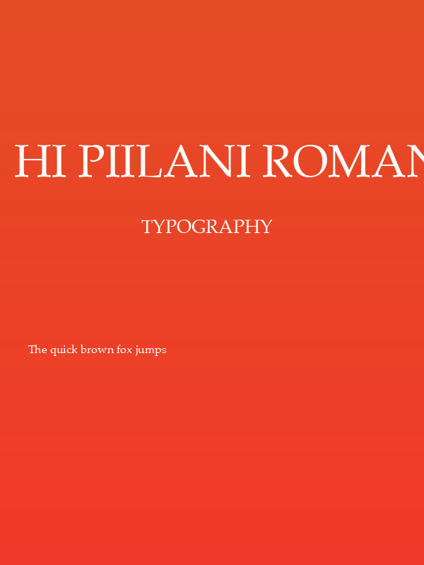 HI Piilani Roman Poster