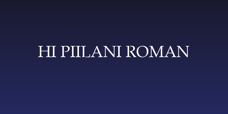 HI Piilani Roman Social Header