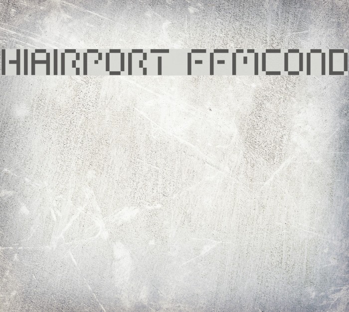 HIAIRPORT FFMCOND Font examples